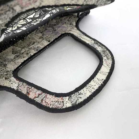 Christian Dior Tote Bag Jacquard Canvas Multicolor Millefleur - Picture 9 of 10